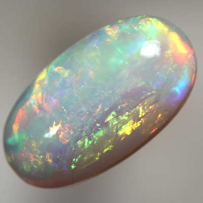SOLID CRYSTAL OPAL Sparkles of bright orange to green to purple